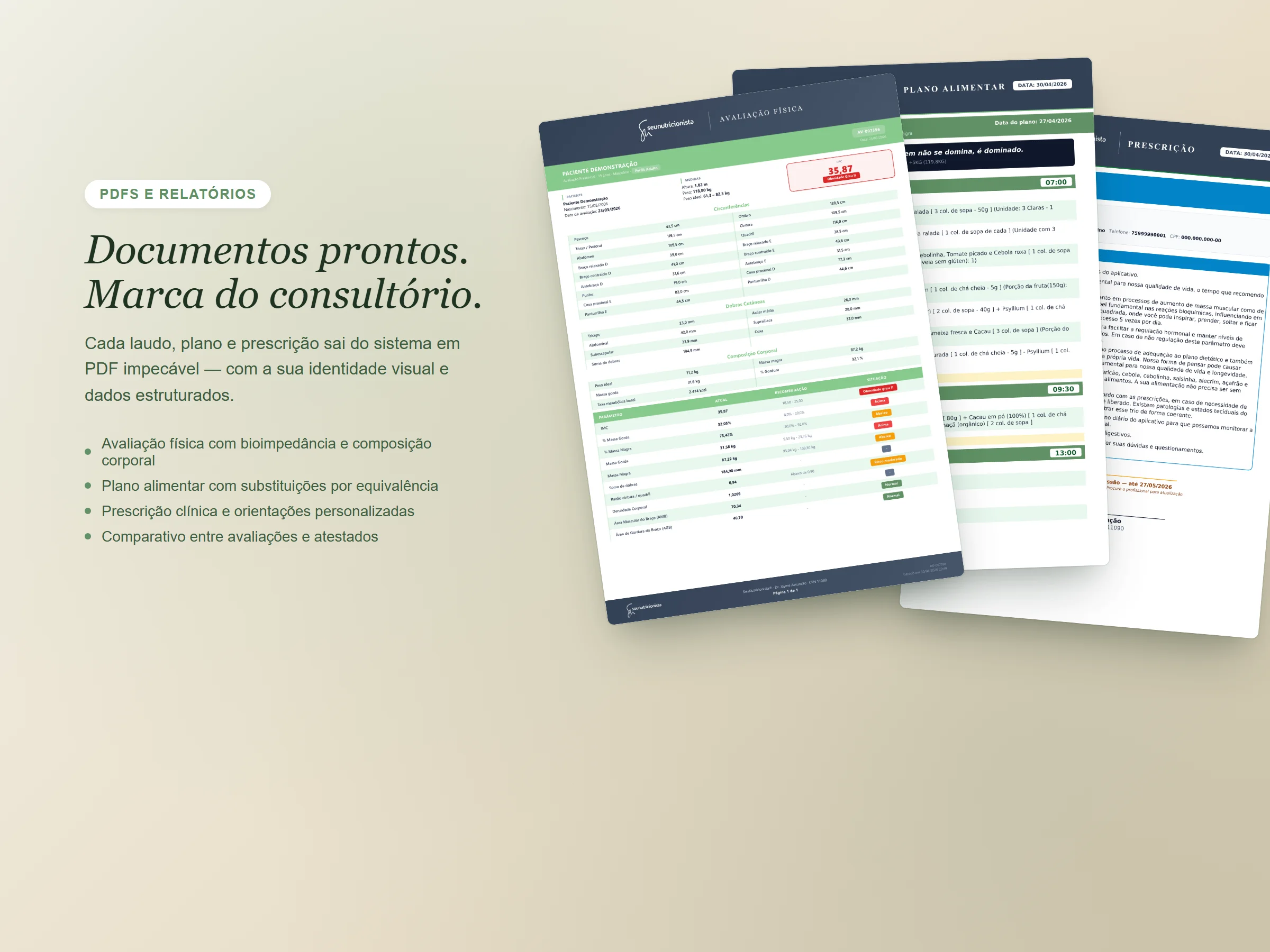 PDFs e relatórios