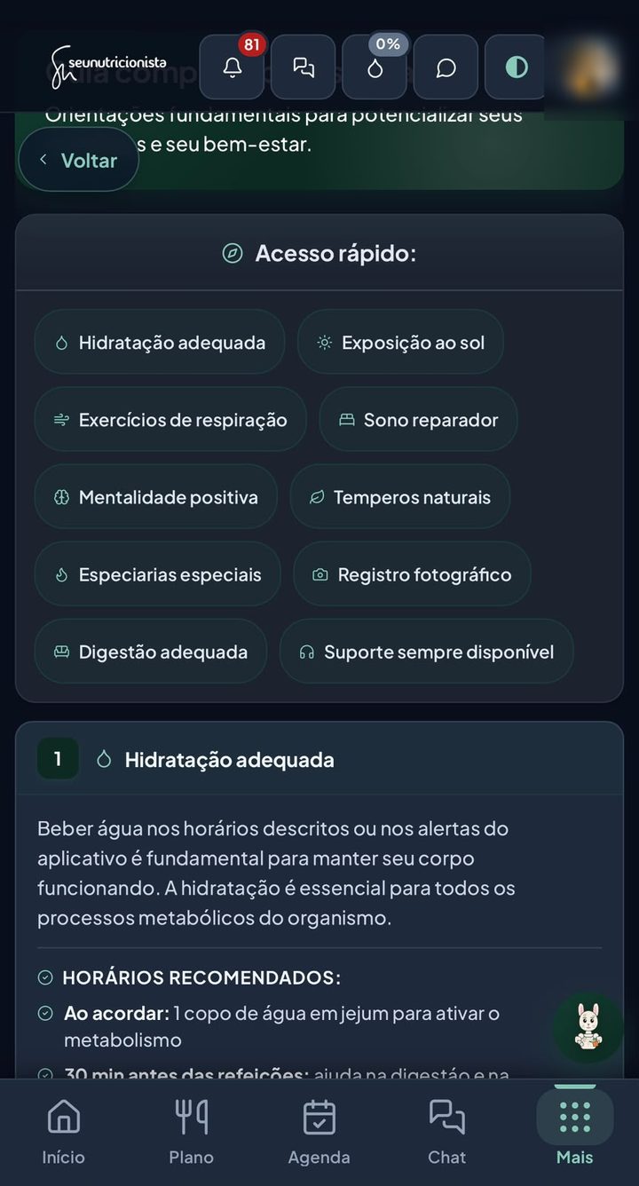 Guia completo para sua saúde, com os dez temas de acesso rápido